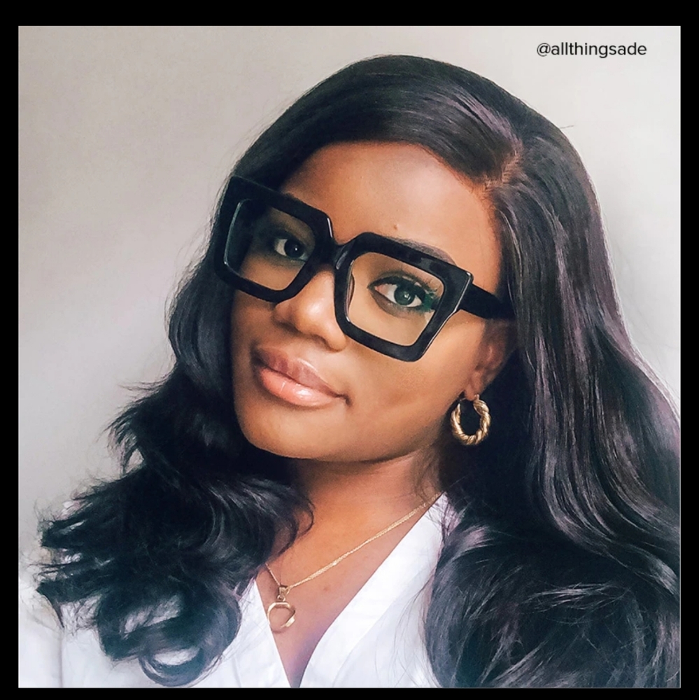 New Eyeglasses Frame Two-Color Square Frame